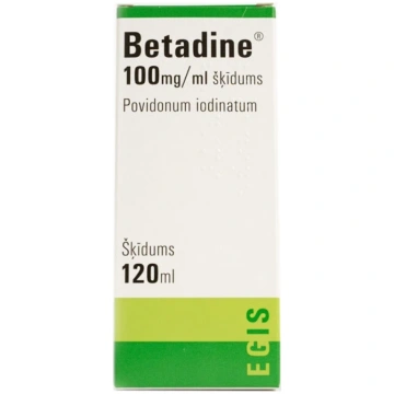 Betadine 10% šķīdums, 120 ml