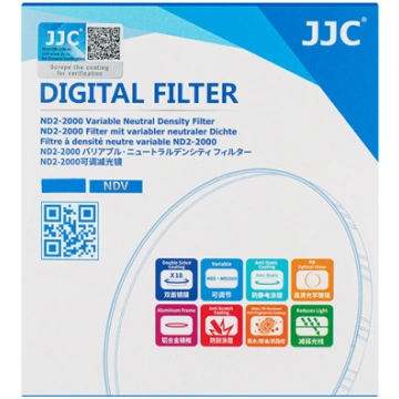ND Filter, JJC, JJC 77mm ND2-ND2000 Variable Neutr