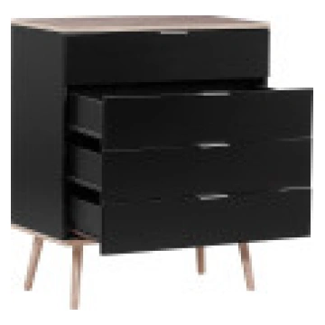 Beliani Kumode melna WALPI [Komoda czarna] 228862