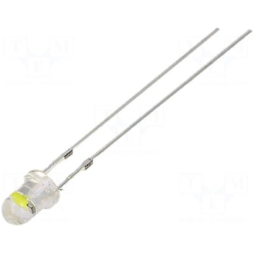 LED | white cold | 3mm | candle light effect | 580