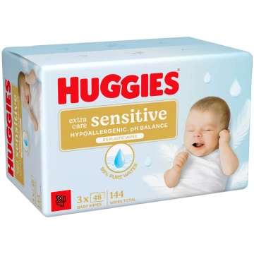 HUGGIES Extra Care Sensitive (48psc), Plastic Free