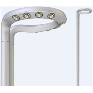 Zeke 80W LED laterna ar 3m mastu , DW