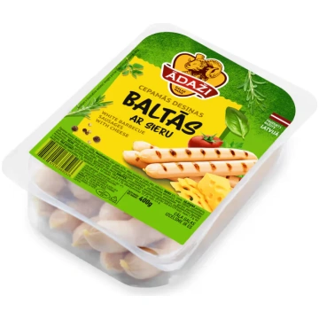 Desiņas cepamās baltās ar sieru 400g Gaļas Nams Ād