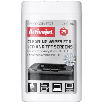 Activejet LCD matrix wipes AOC-302 100 pcs