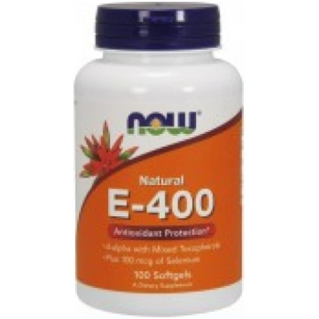 Vitamin E-400 IU with Selenium - 100 softgels Now 