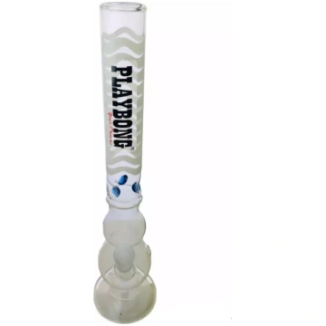 Stikla ūdenspīpe "Play Bong Double Bubble" 45 cm -