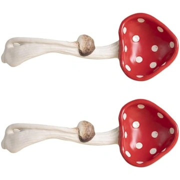 Cute sēņu karotes Keramikas zupas karote deserta b