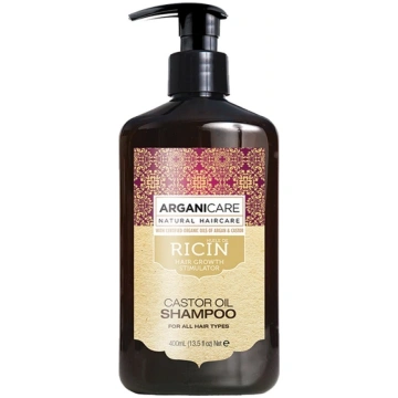 ARGANICARE_Castor Oil šampūns matu augšanu stimulē