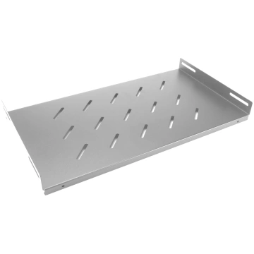 Fiksēts plaukts 19" komutācijas skapim, 550mm, pel