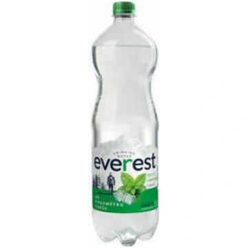 Ūdens EVEREST ar piparmētru, gāzēts, PET, 1.5l (DE