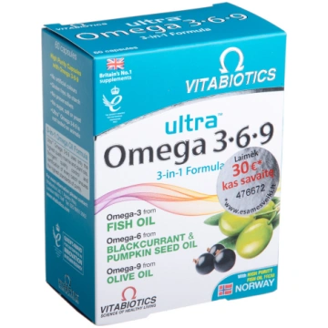 ULTRA OMEGA 3-6-9, 60 kapsulas Vitabiotics Ltd
