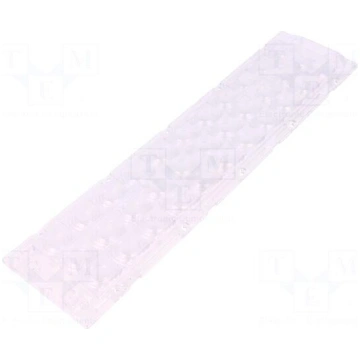 LED lens | rectangular | Mat: PMMA plexiglass | tr