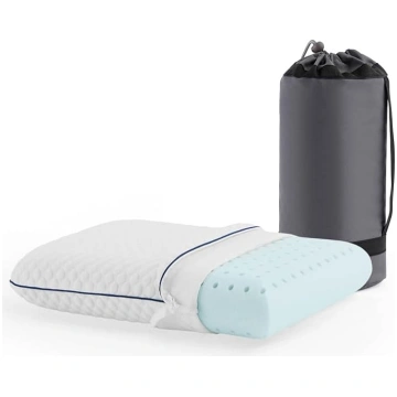 WEEKENDER Gel Memory Foam spilvens kempingam, balt