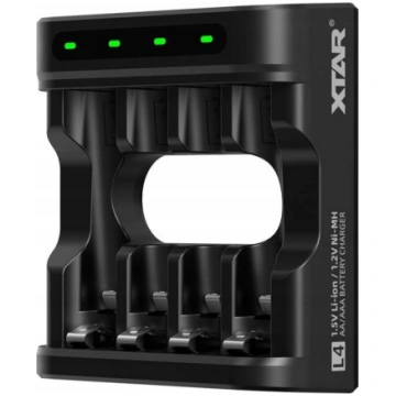 Xtar 4 x Ni-MH i 1,5V Li-ion AA/AAA do L4 | L4/139