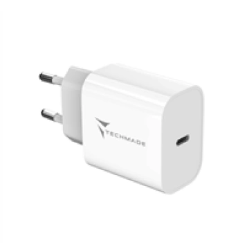 TECHMADE CARICABATTERIE 20W CON UNA PORTA USB-C OU