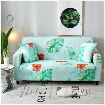KnSam Sofa Cover, Couch Cover, Tropical Leaves, Po