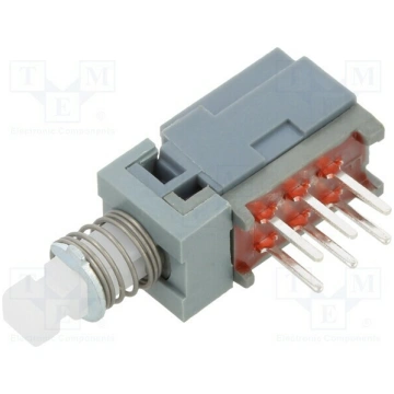 Switch: push-button; Pos: 2; DPDT; 0.1A/30VDC; ON-