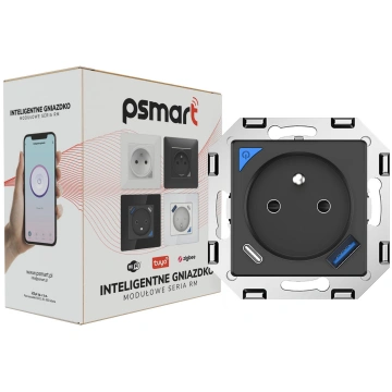 PSMART USB mērīšanas ligzda melna RM ZigBee TUYA