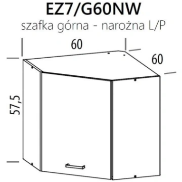 LIVEO MEBLE Virtuves skapītis EZ7/G60NW
