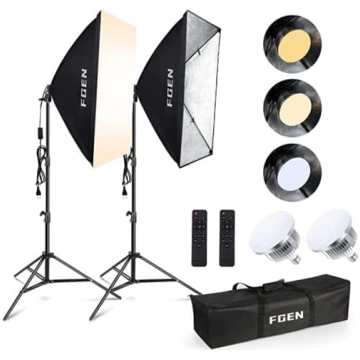 FGen Softbox Set Photo Studio 2 x 50 x 70 cm Softb