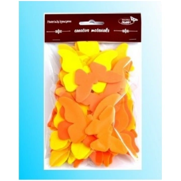Teka Tauriņi dzeltens-oranžs 52szt