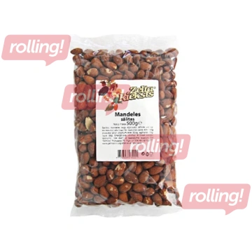 Mandeles Zelta Rieksts, grauzdētas, sālītas, 500g