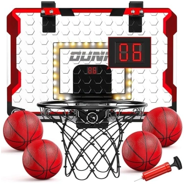 TEMI iekštelpu basketbola grozs, LED gaismas mini 