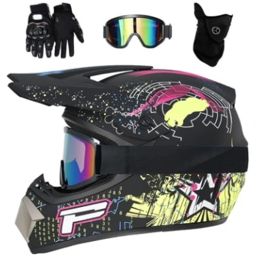 Unisex MTB motokrosa ķiveres komplekts, jauniešu u