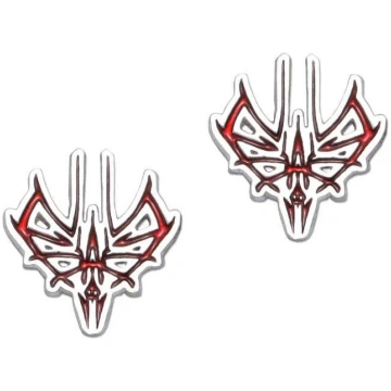 Shash Lightweaver Glyph Cufflinks - Garnet Enamel