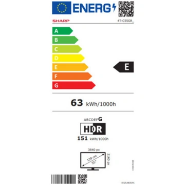 Sharp 55GR8265E | 55 | Smart TV | Google TV | UHD 