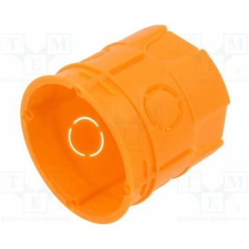 Enclosure: junction box; Ø: 63mm; plaster embedded