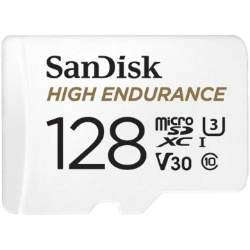 SANDISK High Endurance microSDXC 128GB + SD - for