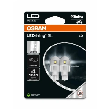 OSRAM LEMPUTĖS W16W 02B 12V 2W W2,1X9,5D Tiešsaist