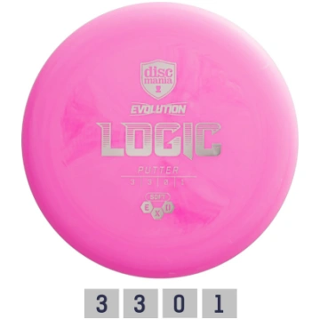Discomania diskgolfa disks Putter SOFT EXO LOGIC E