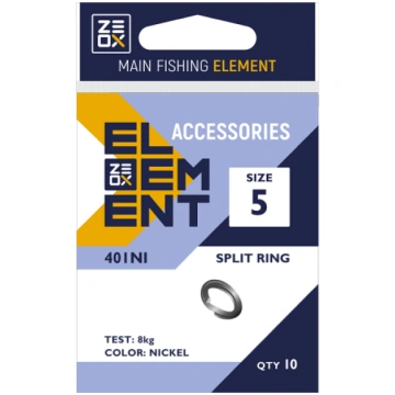 Riņķi Zeox Split Ring 401NI #4 10gab 792110200
