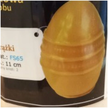 Silikona veidne - Ola ar svītrām 11 cm LYSON 20000