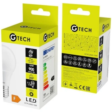 G-TECH LED spuldze E27, 9 W 3000 K, 840 lm, GT-PC2