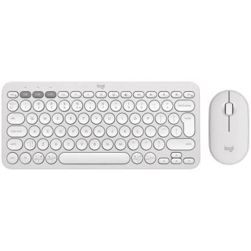 Logitech KEYBOARD +MOUSE COMBO PEBBLE 2/WHITE 920-