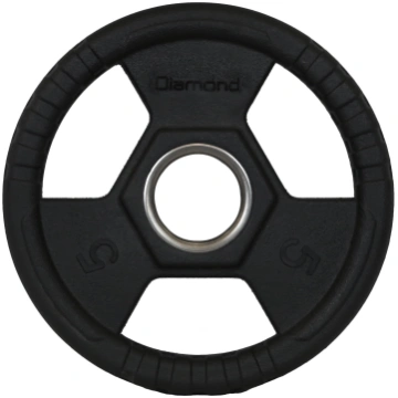 Disco olimpionico gommato ruvido tri-grip linea Di
