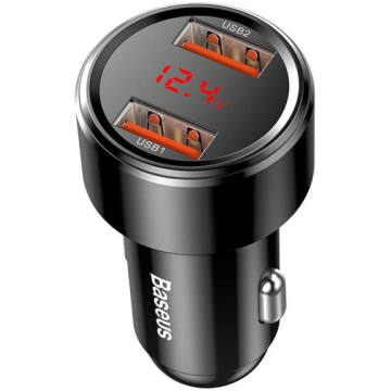 Baseus Magic automobilinis įkroviklis 2x USB QC 3.