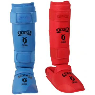 shinguards Karate Kumite Itaki with FIJLKAM foot p
