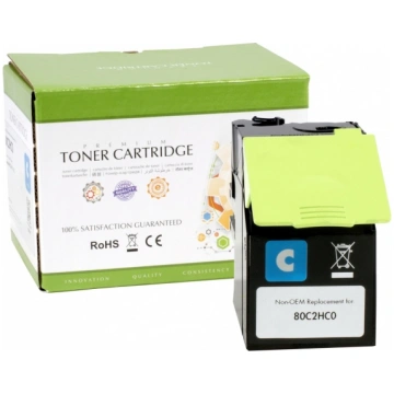 Static Control Toner Cartridge Cyan, Compatible wi