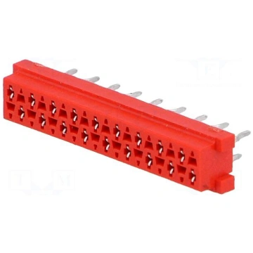 Micro-MaTch | socket | female | PIN: 18 | THT | on