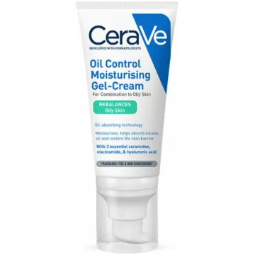 Mitrinošs gels-krēms taukainai ādai Cerave, 52 ml