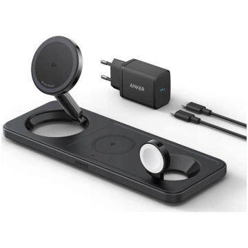 Anker MagGo Magnetic Wireless Charger 15W, 3-in-1