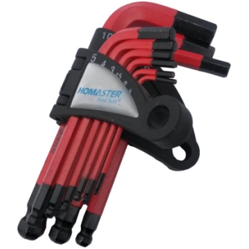 9pc short Arm Ball Point Hex Key Set (YJHK-710S)