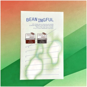 Beaningful tumšā piena šokolāde 50% – kadiķa un br