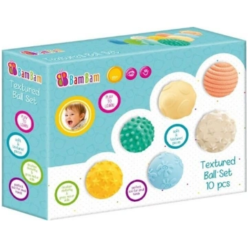 Bam Bam Sensorās bumbiņas - 10 gab. komplekts - 6m