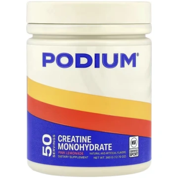 Podium Nutrition, Creatine Monohydrate, Pink Lemon