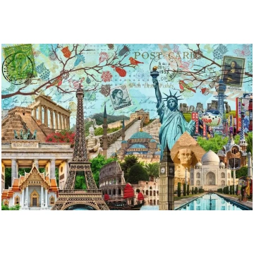 Puzzle Big City Collage 5000 Ravensburger